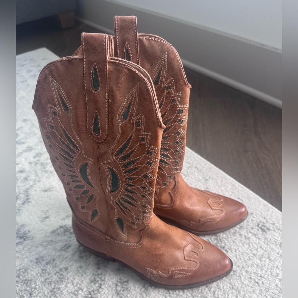Altar'd State Brown Western Boots